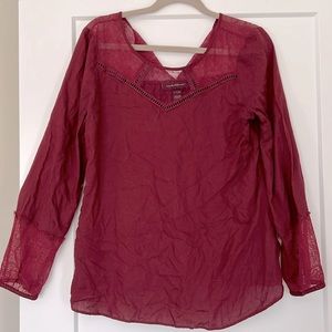 Burgundy Red Women’s Blouse